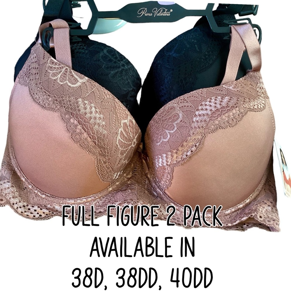 🌸2 Pack Full Figure Bras